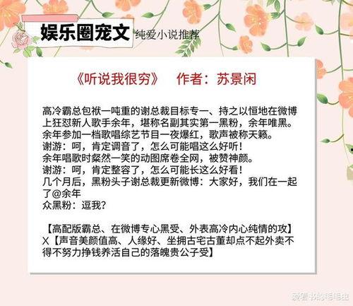 娱乐圈爆料有哪些小说,揭秘明星背后的小说世界  第3张 娱乐圈爆料有哪些小说,揭秘明星背后的小说世界  第3张